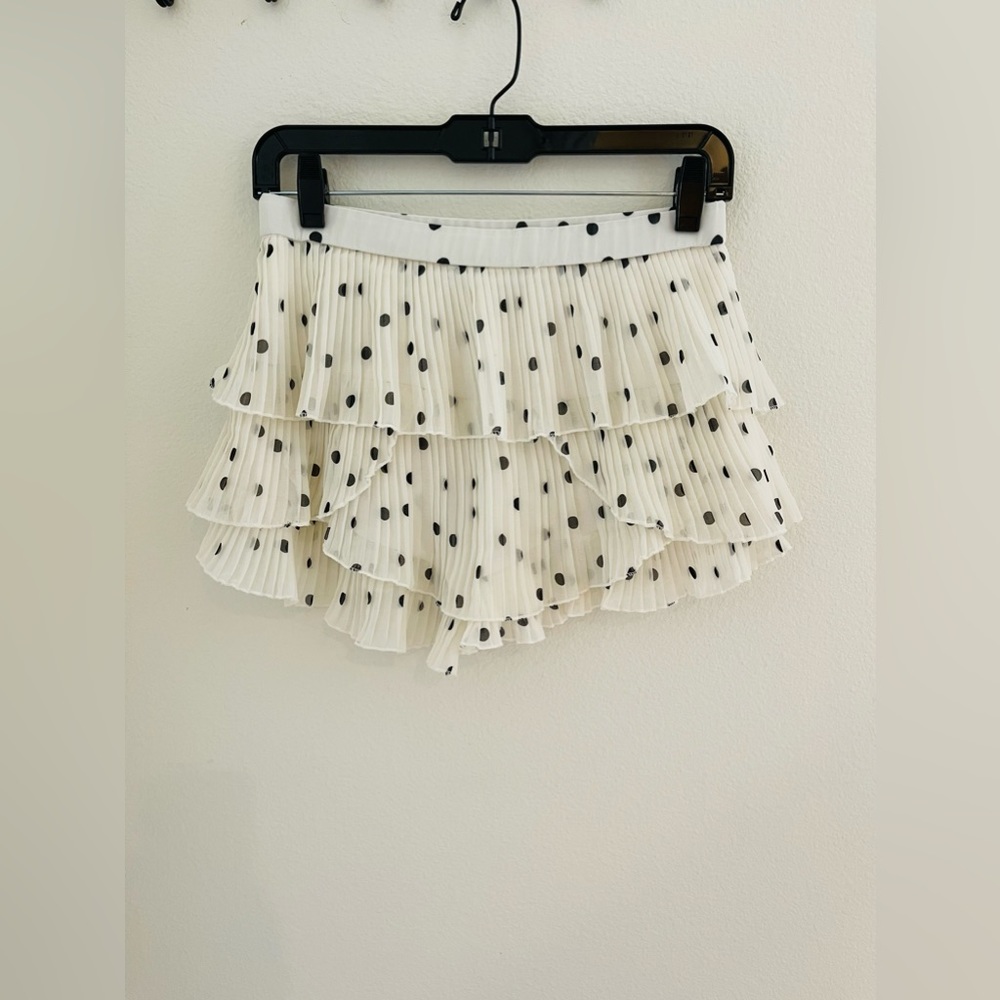 Zara Poka Dot Ruffle Skort